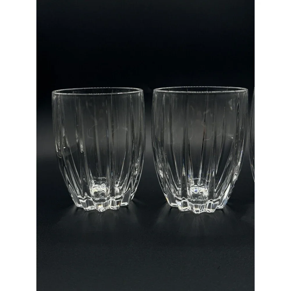 Marquis by Waterford Omega Crystal 12 oz Double Old Fashioned Tumblers Set of 4